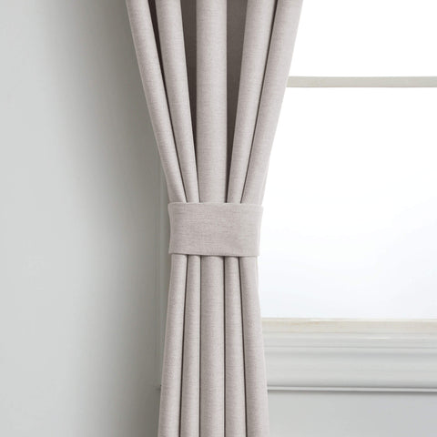 Frank Room Darkening Linen Blend Curtains Heavy Weight Thermal Drapes Back Tab & Rod Pocket 1 Panel