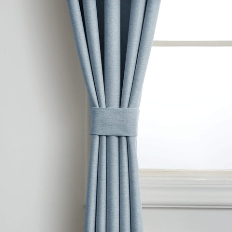 Frank Room Darkening Linen Blend Curtains Heavy Weight Thermal Drapes Back Tab & Rod Pocket 1 Panel