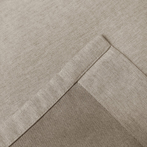 Frank Room Darkening Linen Blend Curtains Heavy Weight Thermal Drapes Back Tab & Rod Pocket 1 Panel