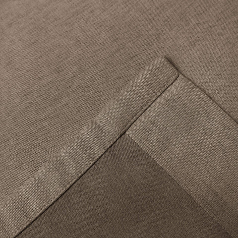 Frank Room Darkening Linen Blend Curtains Heavy Weight Thermal Blackout Drapes Grommet 1 Panel