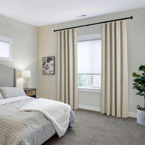 223 Premium 100% Blackout Velvet Drape, 280gsm Polyester - Cololeaf -- #7 Beige