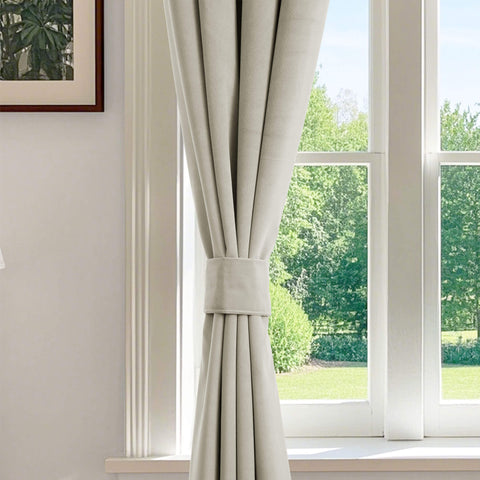 223 Premium 100% Blackout Velvet Drape, 280gsm Polyester Multiple Headers 1 Panel