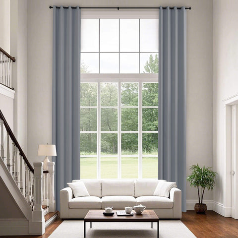 223 Extra Long 100% Blackout Velvet Drape, 280gsm Lightweight Polyester Grommet 1 Panel