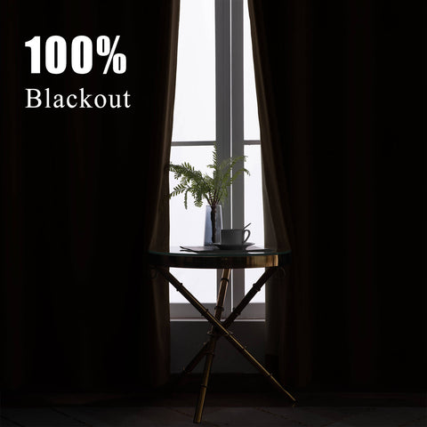223 Premium 100% Blackout Velvet Drape, 280gsm Polyester Multiple Headers 1 Panel