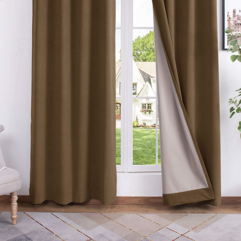 223 Soft Velvet Drape 100% Blackout for Home Theater Flat Hooks 1 Panel