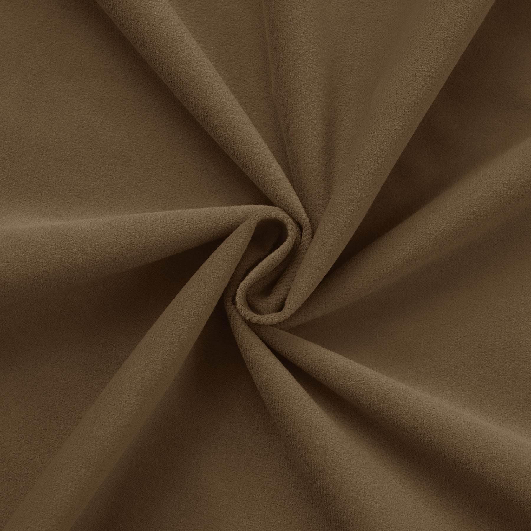 223 Premium 100% Blackout Velvet Drape 280gsm Pinch Pleat - Cololeaf -- #7 Beige