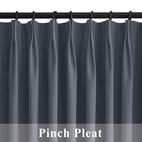 223 Premium 100% Blackout Velvet Drape 280gsm Pinch Pleat - Cololeaf -- #7 Beige