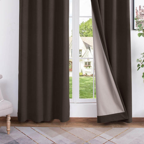 223 Premium 100% Blackout Velvet Drape 280gsm Pinch Pleat - Cololeaf -- #7 Beige