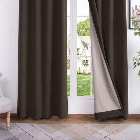 223 Extra Long 100% Blackout Velvet Drape, 280gsm Lightweight Polyester Grommet 1 Panel