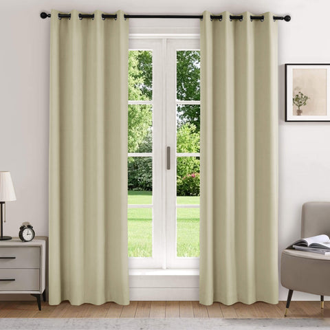 223 Extra Long 100% Blackout Velvet Drape, 280gsm Lightweight Polyester Grommet 1 Panel