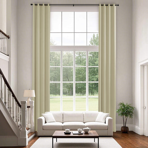 223 Extra Long 100% Blackout Velvet Drape, 280gsm Lightweight Polyester Grommet 1 Panel