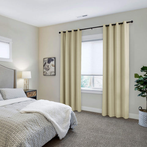 223 Extra Long 100% Blackout Velvet Drape, 280gsm Lightweight Polyester Grommet 1 Panel