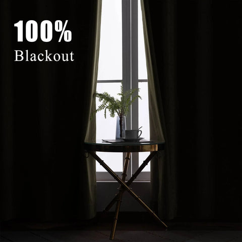 223 Premium 100% Blackout Velvet Drape 280gsm Pinch Pleat - Cololeaf -- #7 Beige