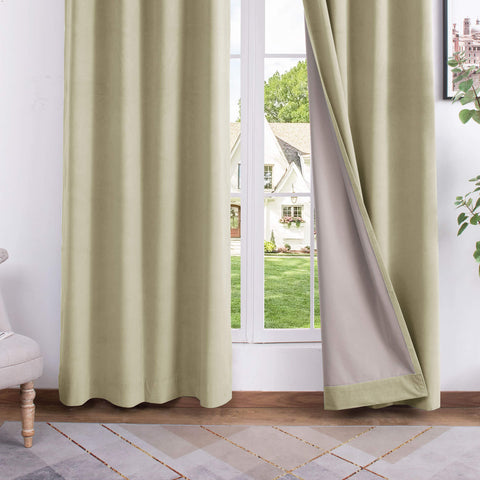 223 Premium 100% Blackout Velvet Drape, 280gsm Polyester Multiple Headers 1 Panel