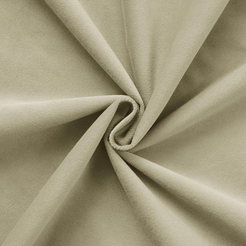 223 Premium 100% Blackout Velvet Drape 280gsm Pinch Pleat - Cololeaf -- #7 Beige