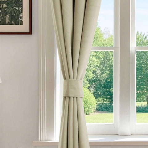 223 Extra Long 100% Blackout Velvet Drape, 280gsm Lightweight Polyester Grommet 1 Panel
