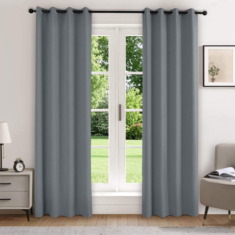 223 Extra Long 100% Blackout Velvet Drape, 280gsm Lightweight Polyester Grommet 1 Panel