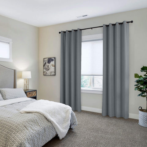 223 Extra Long 100% Blackout Velvet Drape, 280gsm Lightweight Polyester Grommet 1 Panel