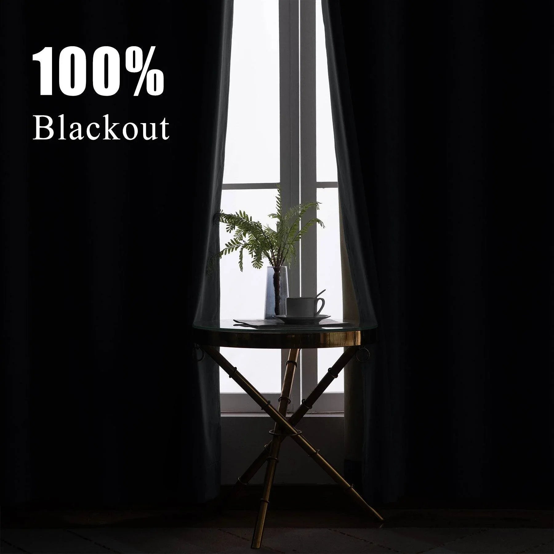 223 Premium 100% Blackout Velvet Drape 280gsm Pinch Pleat - Cololeaf -- #7 Beige
