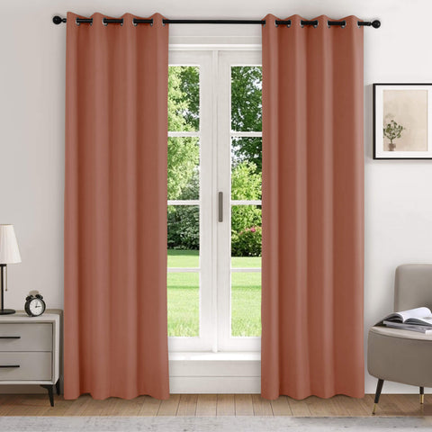 223 Extra Long 100% Blackout Velvet Drape, 280gsm Lightweight Polyester Grommet 1 Panel