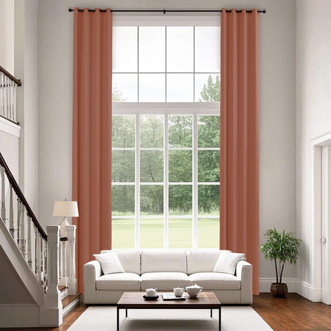 223 Extra Long 100% Blackout Velvet Drape, 280gsm Lightweight Polyester Grommet 1 Panel