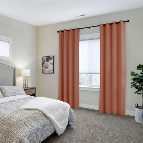 223 Extra Long 100% Blackout Velvet Drape, 280gsm Lightweight Polyester Grommet 1 Panel