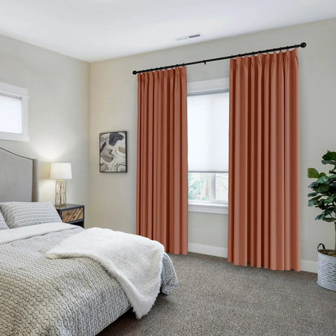 223 Premium 100% Blackout Velvet Drape 280gsm Pinch Pleat - Cololeaf -- #7 Beige