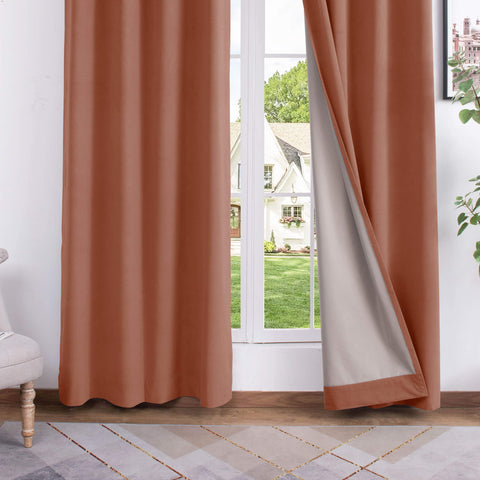 223 Soft Velvet Drape 100% Blackout for Home Theater Flat Hooks 1 Panel