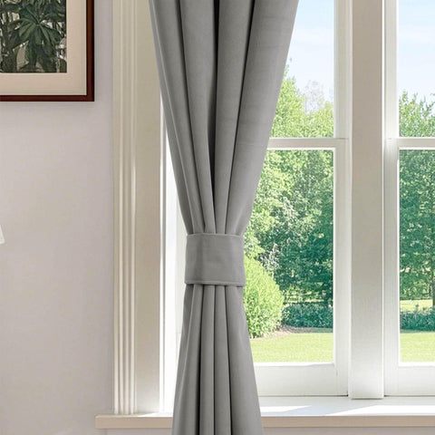 223 Premium 100% Blackout Velvet Drape 280gsm Pinch Pleat - Cololeaf -- #7 Beige