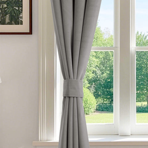 223 Premium 100% Blackout Velvet Drape, 280gsm Polyester Multiple Headers 1 Panel