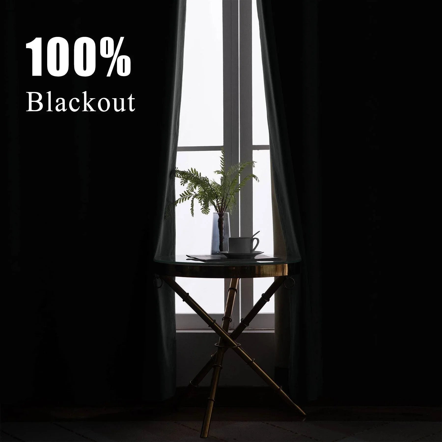 223 Premium 100% Blackout Velvet Drape 280gsm Pinch Pleat - Cololeaf -- #7 Beige