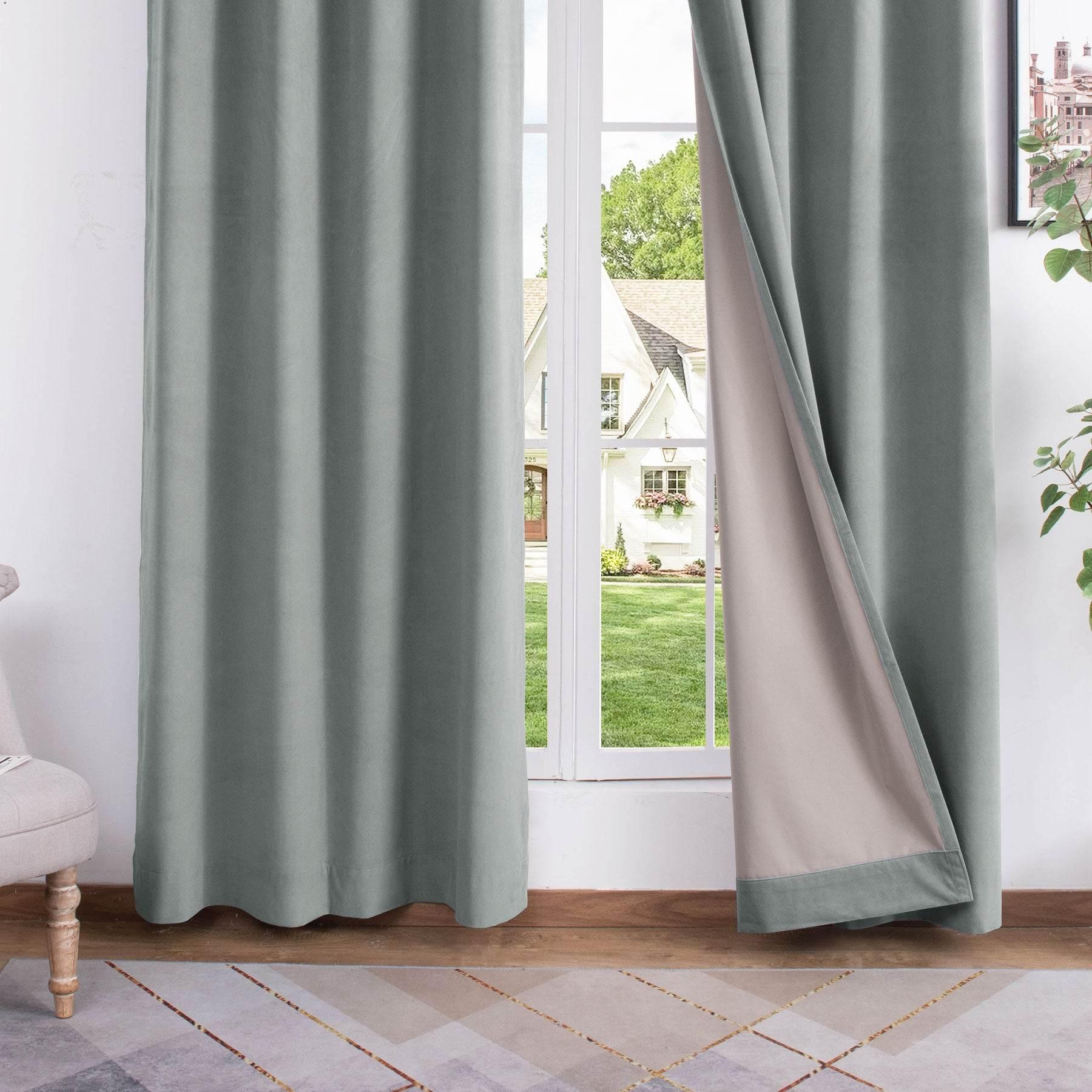 223 Premium 100% Blackout Velvet Drape 280gsm Pinch Pleat - Cololeaf -- #7 Beige