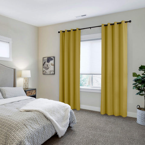 223 Extra Long 100% Blackout Velvet Drape, 280gsm Lightweight Polyester Grommet 1 Panel