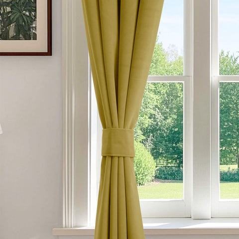 223 Premium 100% Blackout Velvet Drape, 280gsm Polyester Multiple Headers 1 Panel