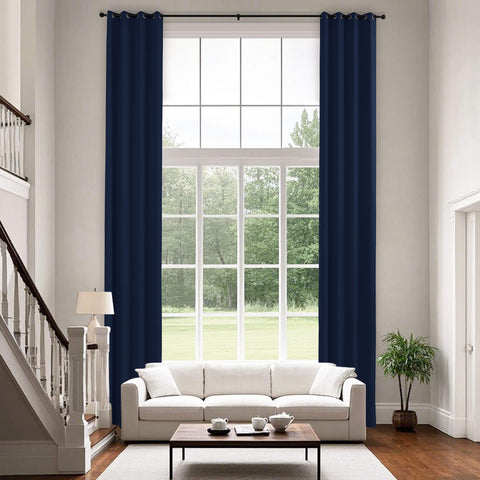 223 Extra Long 100% Blackout Velvet Drape, 280gsm Lightweight Polyester Grommet 1 Panel