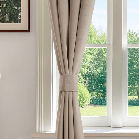 223 Premium 100% Blackout Velvet Drape, 280gsm Polyester Multiple Headers 1 Panel