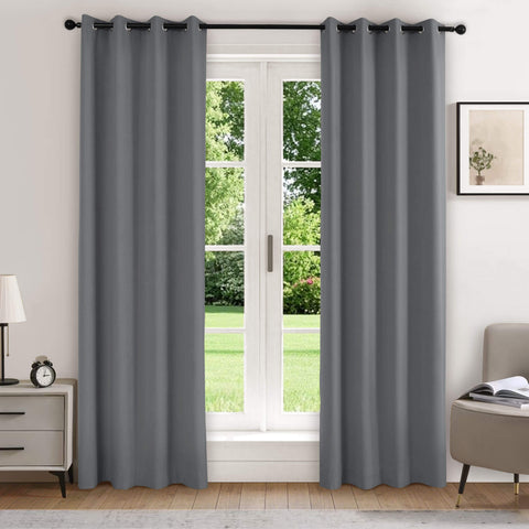 223 Extra Long 100% Blackout Velvet Drape, 280gsm Lightweight Polyester Grommet 1 Panel