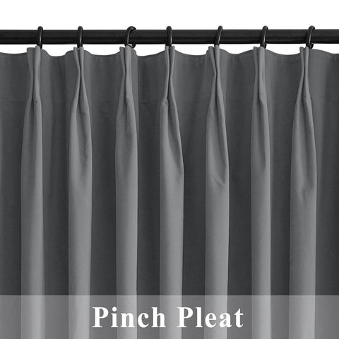223 Premium 100% Blackout Velvet Drape 280gsm Pinch Pleat - Cololeaf -- #7 Beige