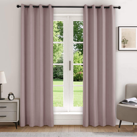 223 Extra Long 100% Blackout Velvet Drape, 280gsm Lightweight Polyester Grommet 1 Panel