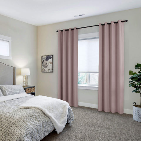 223 Extra Long 100% Blackout Velvet Drape, 280gsm Lightweight Polyester Grommet 1 Panel