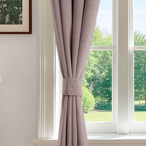 223 Premium 100% Blackout Velvet Drape 280gsm Pinch Pleat - Cololeaf -- #7 Beige