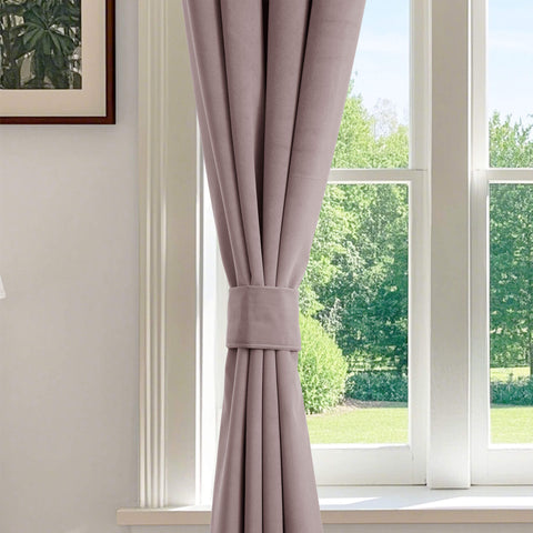 223 Premium 100% Blackout Velvet Drape, 280gsm Polyester Multiple Headers 1 Panel