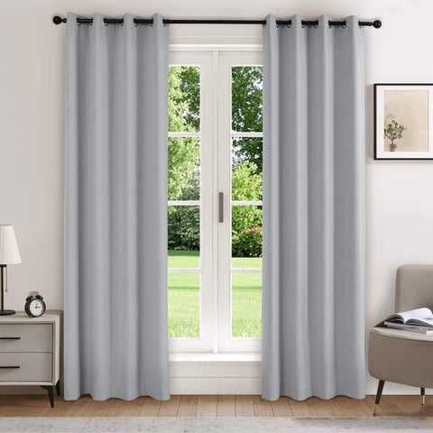 223 Extra Long 100% Blackout Velvet Drape, 280gsm Lightweight Polyester Grommet 1 Panel