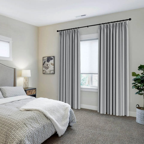 223 Premium 100% Blackout Velvet Drape 280gsm Pinch Pleat - Cololeaf -- #7 Beige