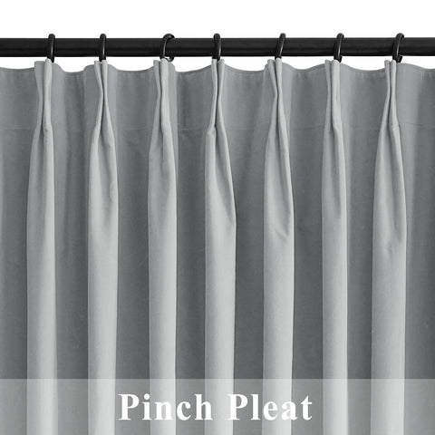 223 Premium 100% Blackout Velvet Drape 280gsm Pinch Pleat - Cololeaf -- #7 Beige