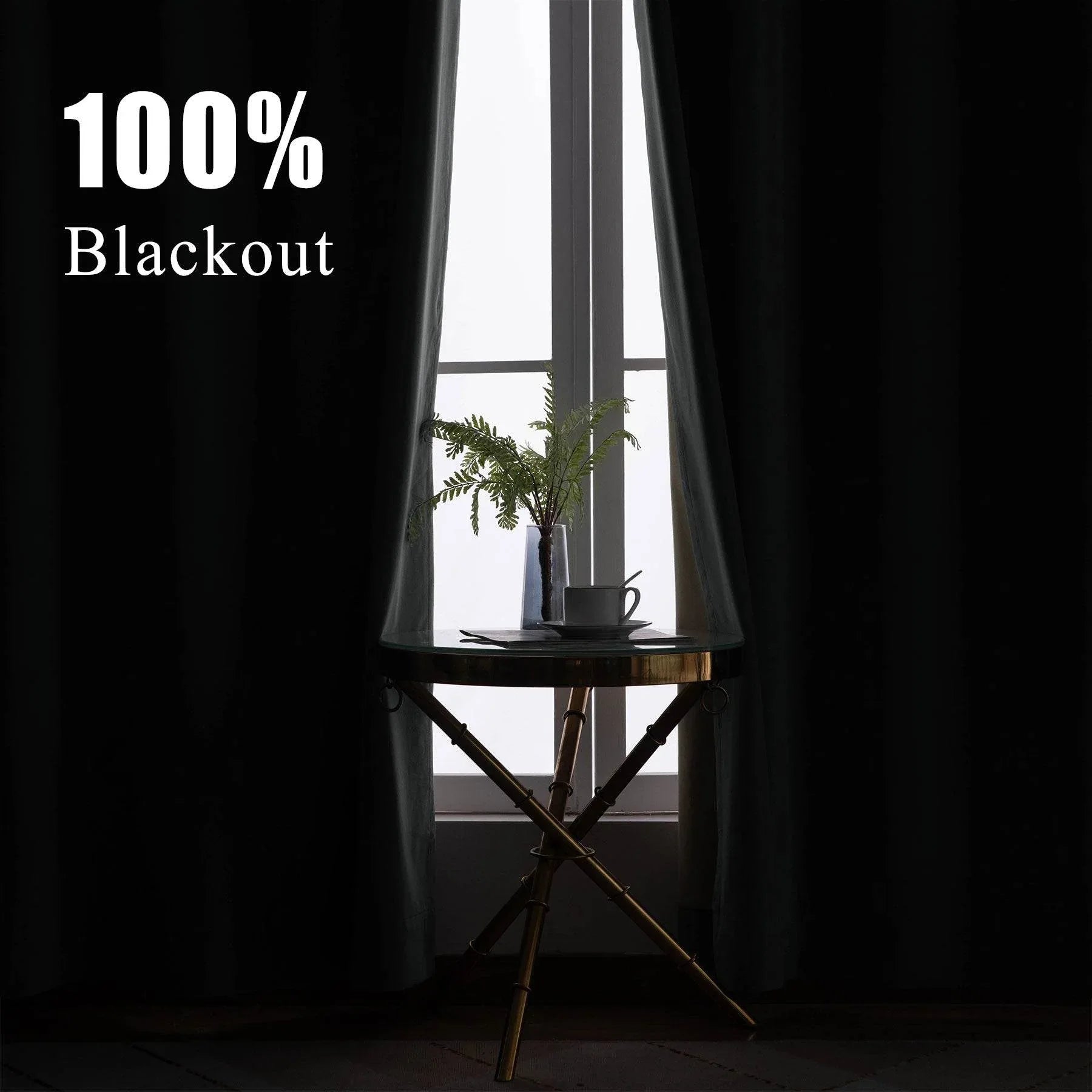 223 Premium 100% Blackout Velvet Drape 280gsm Pinch Pleat - Cololeaf -- #7 Beige