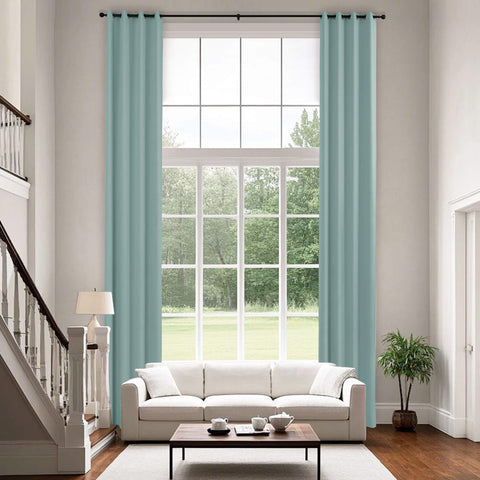 223 Extra Long 100% Blackout Velvet Drape, 280gsm Lightweight Polyester Grommet 1 Panel