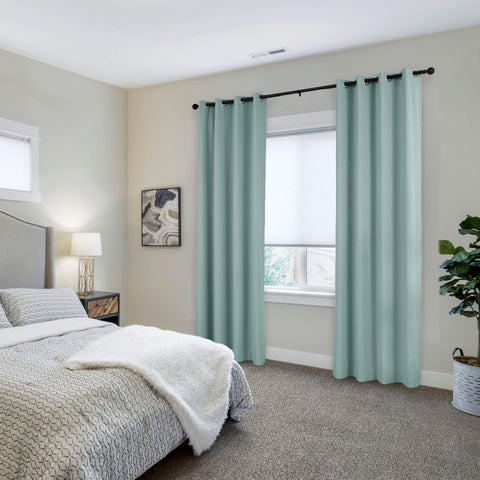 223 Extra Long 100% Blackout Velvet Drape, 280gsm Lightweight Polyester Grommet 1 Panel