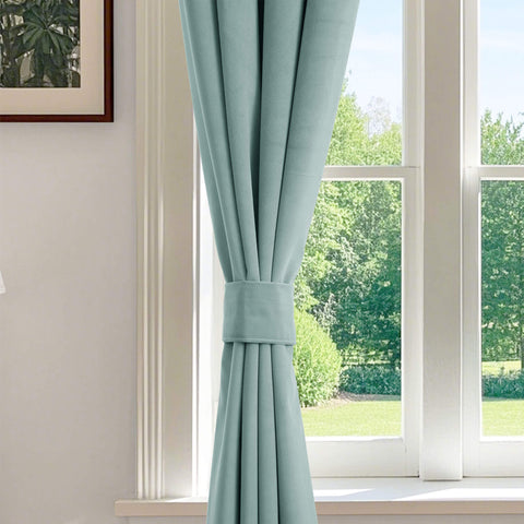 223 Premium 100% Blackout Velvet Drape, 280gsm Polyester Multiple Headers 1 Panel