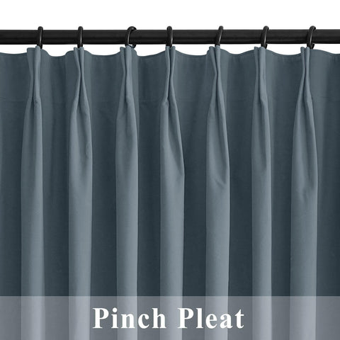 223 Premium 100% Blackout Velvet Drape 280gsm Pinch Pleat - Cololeaf -- #7 Beige